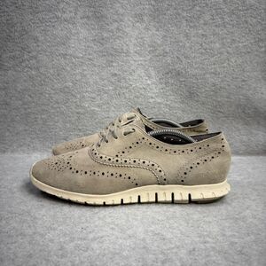 Cole Haan Womens Shoes Size 7.5 Zerogrand Grey Low Top Comfort Loafers Oxfords